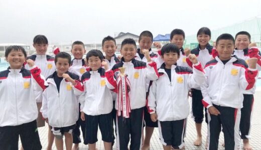 ご近所の小学生がキャプテン＆副キャプテン！広島水球クラブがJOC中国予選で優勝し、8/22～26に京都で開催される全国大会に出場するみたい。