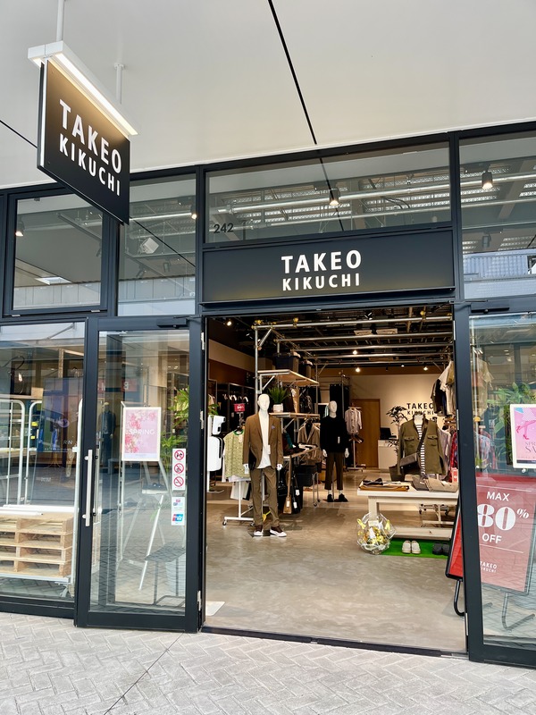 開店情報】ジアウトレット広島に「 TAKEO KIKUCHI」(タケオキクチ)が